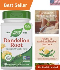 Dandelion Root Capsules, Traditional Diuretic Herb, 1,575 mg Dandelion Root p…