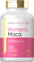 Maca Root Capsules for Women 3200mg | 150 Count | Non-GMO | by Carlyle