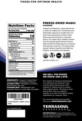 Organic Maqui Berry Powder, 4 Oz, Freeze-Dried, Antioxidant-Rich Superfood for S