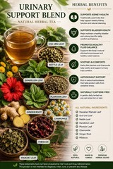 Urinary Tract Support Herbal Blend, Uva Ursi, Leaf Nettle, Leaf Dandelion…