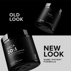 High Potency Maca Root 20:1 Extract – Black, Red & Yellow Complex – 90 Capsules