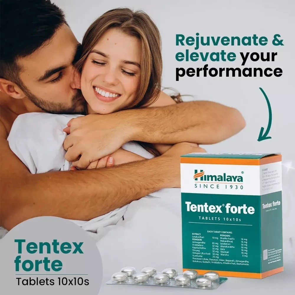 Himalaya Herbal Tentex Forte (100 Tablets) Male Extra Stamina & Performance