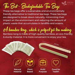 140 Hibiscus Flowers Tea Bags, 100% Natural, Pure from Hibiscus Flowers. Loose F