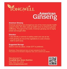 Hand-Selected A Grade American Ginseng – Original Root Round (4oz,8oz,1lb)