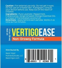 Basic Vigor Vertigo Ease Roll-On Non-Drowsy Formula (10ml)
