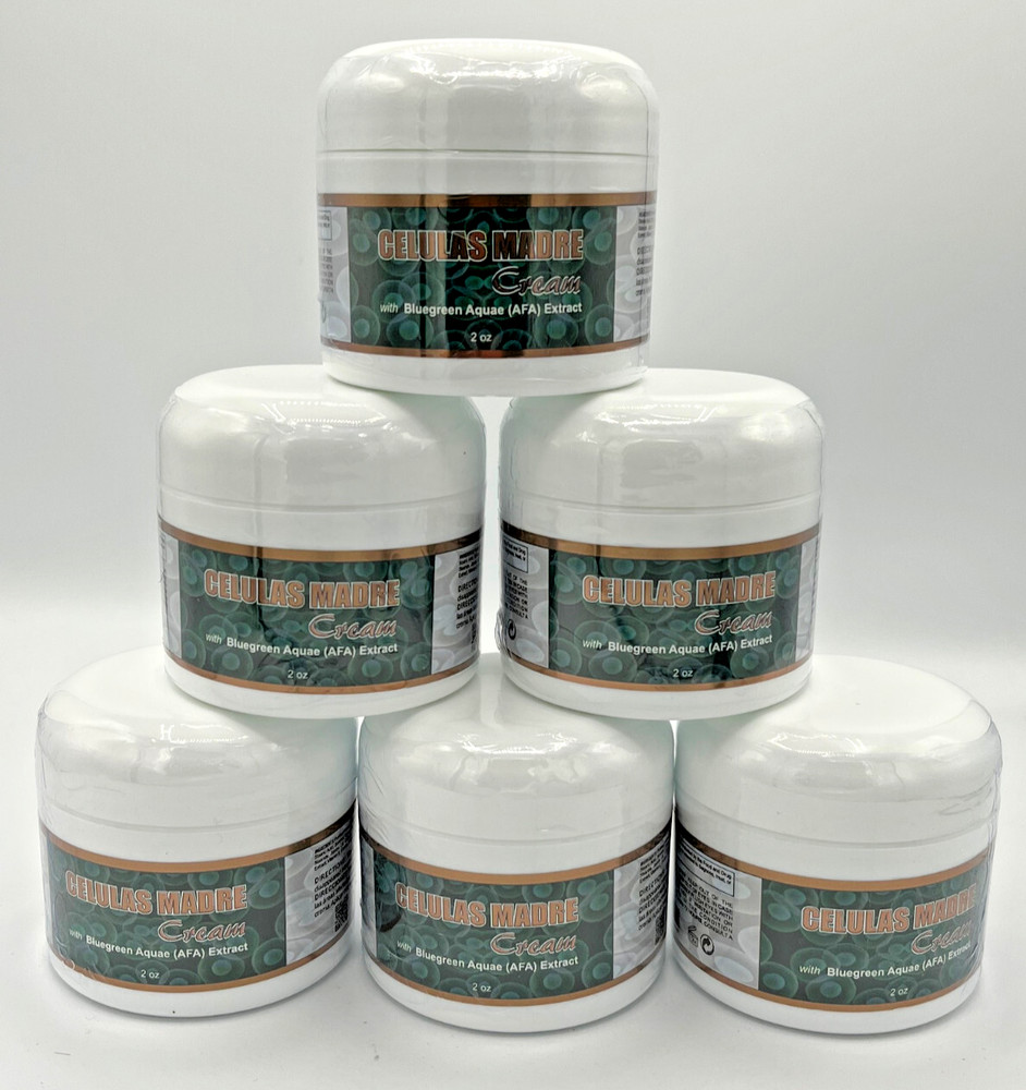 PACK 6 Celulas Madres Cream Madre Cell Plus w/ Bluegreen Aquae (AFA) Extract