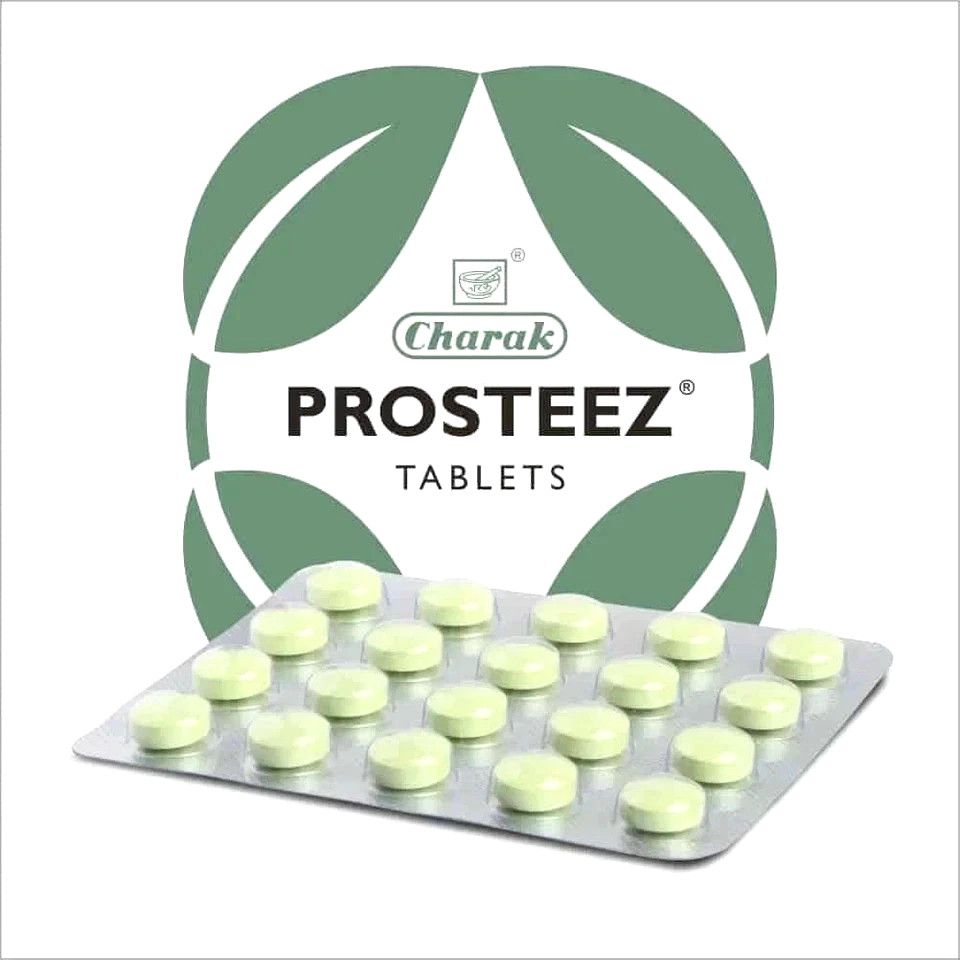 Charak Prosteez Ayurvedic Tablet – 100 Tablets ( 5 Strips) Prostate Health