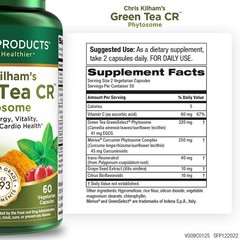 Purity Products Green Tea CR w/Phytosome Technology for 60 Count (Pack of 1)