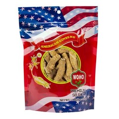 WOHO Cultivated American Ginseng #1308 Half Short Extra Large 8 oz Bag