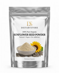 Pure Sunflower Seed Powder Fine Ground Natural Vegan Herbal Supplement
