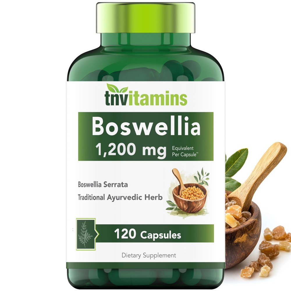 Boswellia Extract Capsules, 120 Count | 1,200 mg Per Capsule | 65% Boswellic …