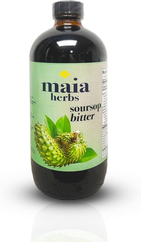 Maia Herbs Soursop Bitters Liquid 16oz – Premium Holistic Immune Boost