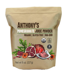 Organic Pomegranate Juice Powder 8 Oz Bag – Non GMO Vegan No Additives or Dyes