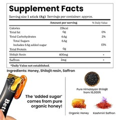 Better Alt Pure Himalayan Shilajit Sticks with Honey Naturally Sweeter & Tastier
