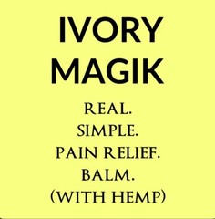 Ivory Magik Pain Relief Balm with 2,000 mg Hemp Seed Oil, 2oz tin