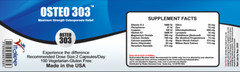 Osteo 303-Arthritis, Osteoporosis, Osteopenia pain relief (60 cnt)