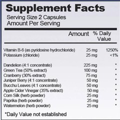 Water Away Pills Maximum Strength – Herbal Diuretic Pills for Water Retention