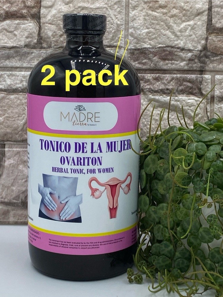 2 PACK 2 Bottles OVARITON Tonico De La Mujer, Herbal Tonic For Women