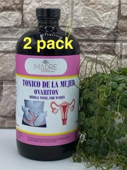 2 PACK 2 Bottles OVARITON Tonico De La Mujer, Herbal Tonic For Women
