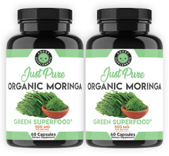 Moringa Oleifera Organic, Natural, bueno para el estomago 120 Count – 2 Pack