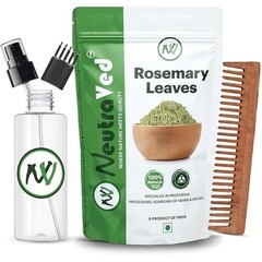 Organic Rosemary Leaves Dry Food Grade Hair Care with Spray Applicator Neem Comb
