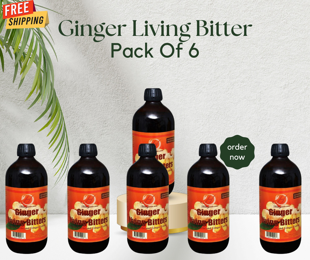 New 16oz Pack of 6 Bitter Ginger for Living – Fast Shipping from US Seller
