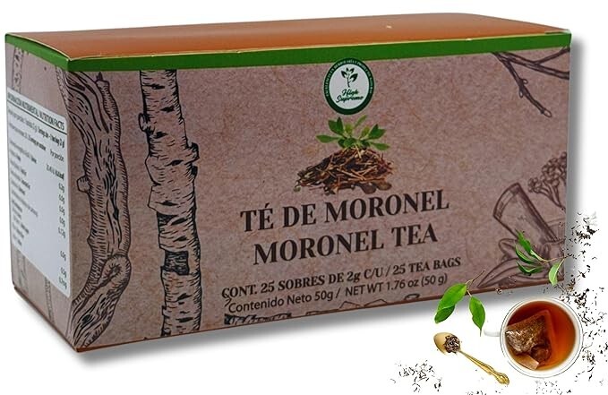 Moronel Tea – 100% Natural, Vegan, Hecho en México | 25 Tea Bags | Te De Morone
