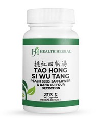 Health Herbal HH2313C Tao Hong Si Wu Tang 100 Capsules 2 Bottles