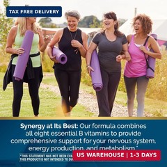 Nature’s Wonder Super B Complex with Vitamin C, Vitamin B12, & Folic Acid – Supp