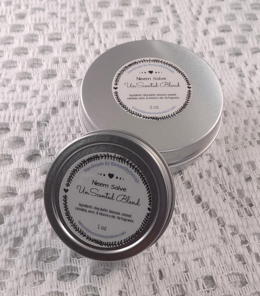 Neem balm, unscented, neem acne salve, neem eczema, psoriasis, assorted sizes