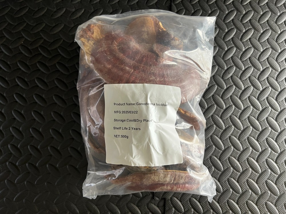 BIG BAG of WHOLE Ganoderma Lucidum Mushroom 500g Expires 03/2027