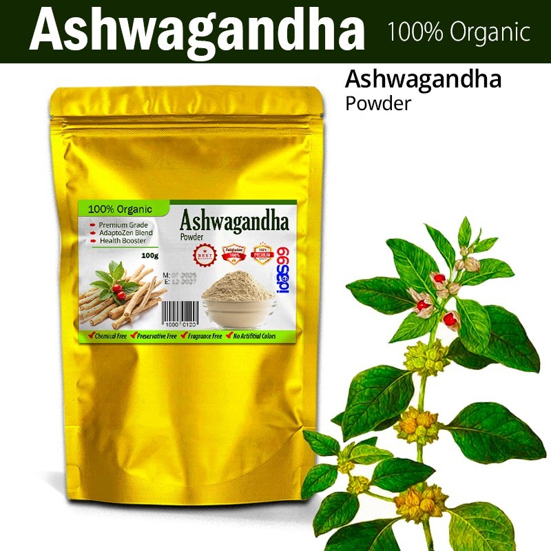 Premium Organic Ashwagandha Powder Natural Stress Relief – 100g Ideas99