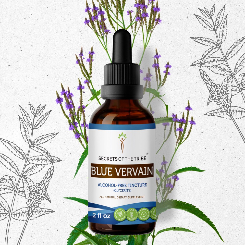Secrets Of The Tribe Blue Vervain Tincture Alcohol-FREE
