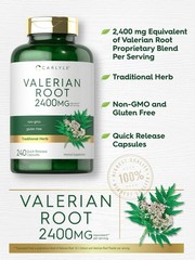 Carlyle Valerian Root Extract Supplement | 240 Capsules 240 Count (Pack of 1)