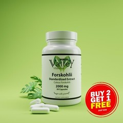 FORSKOLIN EXTRACT 2000mg, STANDARDIZE 100% COLEUS FORSKOHLII WEIGHT LOSS