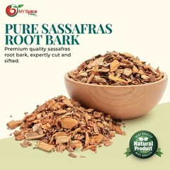 Sassafras Root Bark – Cut & Sifted – by NY Herb – Premium Quality – FREE SHIP