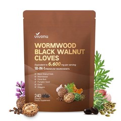 VivoNu Wormwood Black Walnut Cloves Capsule Supplement Pills,Natural Cleansing