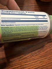 Solaray RED ROOT 420mg 100 Caps, Herbal Support EXP 05/2027