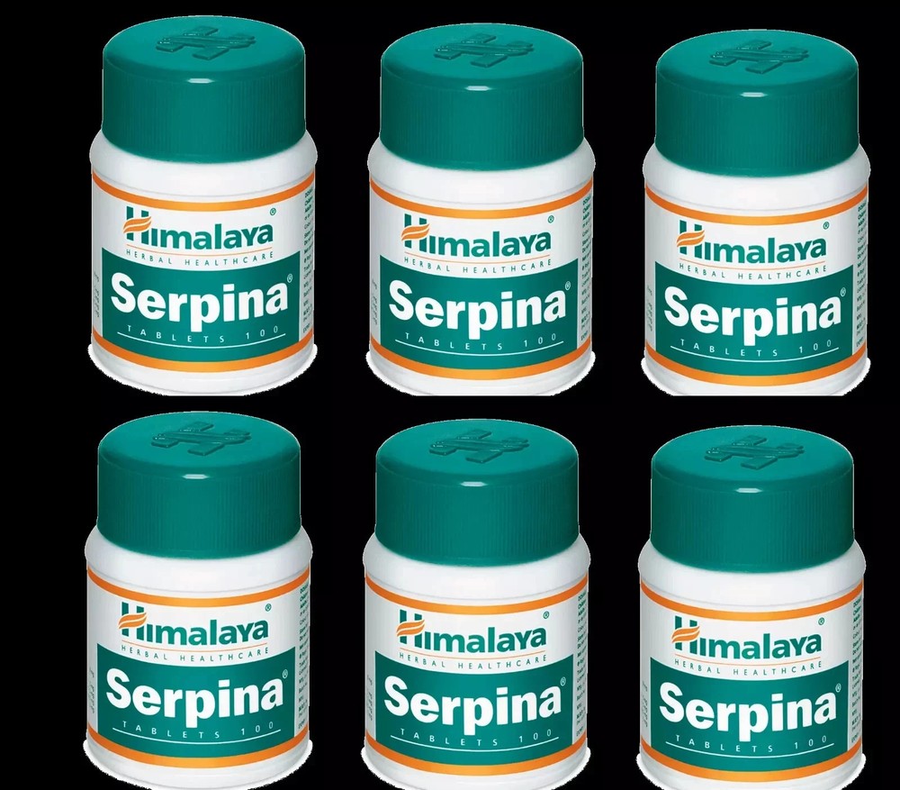 6 Bottles Himalaya Serpina 600 Tabs – For Hypertension & Blood Pressure