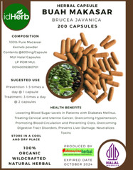 CAPSULE Brucea Javanica Macassar kernels Natural 100% Organic Herbal Herbs