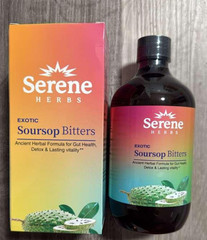 Soursop Bitters Pure 16 oz 100% Natural Exotic Organic Detox Herbs EXP 5/4/28