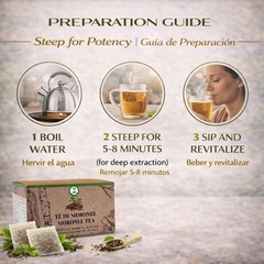 Moronel Tea – 100% Natural, Vegan, Hecho en México | 25 Tea Bags | Te De Morone