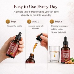 Glucora Berberina Liquida Gotas, Berberine Drops with Ceylon Cinnamon, Bitter Me