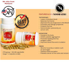 Gano Excel Ganoderma Lucidum Reishi Lingzhi (30,90 Caps) FREE SHIPPING