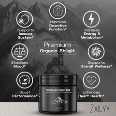 Pure Himalayan Organic Shilajit Resin Supplement 80g | Lab-Tested & Natural..SH5