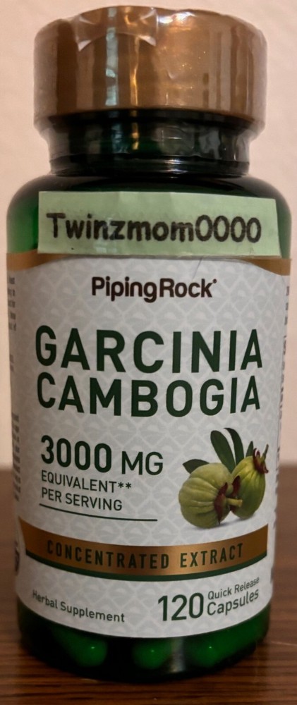 Garcinia Cambogia 3000mg/serving 120 Capsules Natural Phytochemicals 4/2027