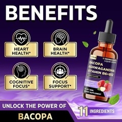 11-in-1 Bacopa Extract – Cognitive & Relaxation Support Drops – 30ml