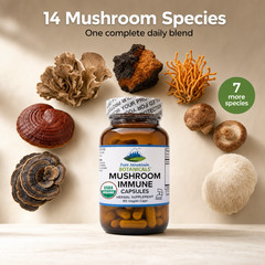 Pure Mountain Botanicals Mushroom Immune Support – USDA Certified Organic