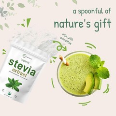 Organic Stevia Powder Sweetener Keto No Calorie 8oz