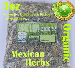 Te de Limon, lemon grass Tea,lemongrass,Cymbopogon citratus, zacate limon 3oz !!